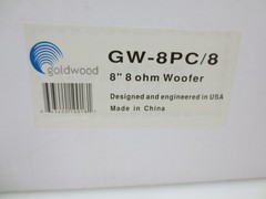 Goldwood Sound GW-8PC-8 Heavy Duty 8ohm 8″ Woofer 330 Watts Replacement Speaker
