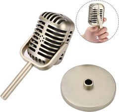 Microphone Vintage Look Old Style Dynamic Vocal Classic Retro Studio Stage Voice