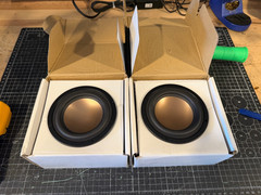 HiVi – B4N – 4″ Aluminum Round Frame Midbass Speaker 50W max – LOT Of 2