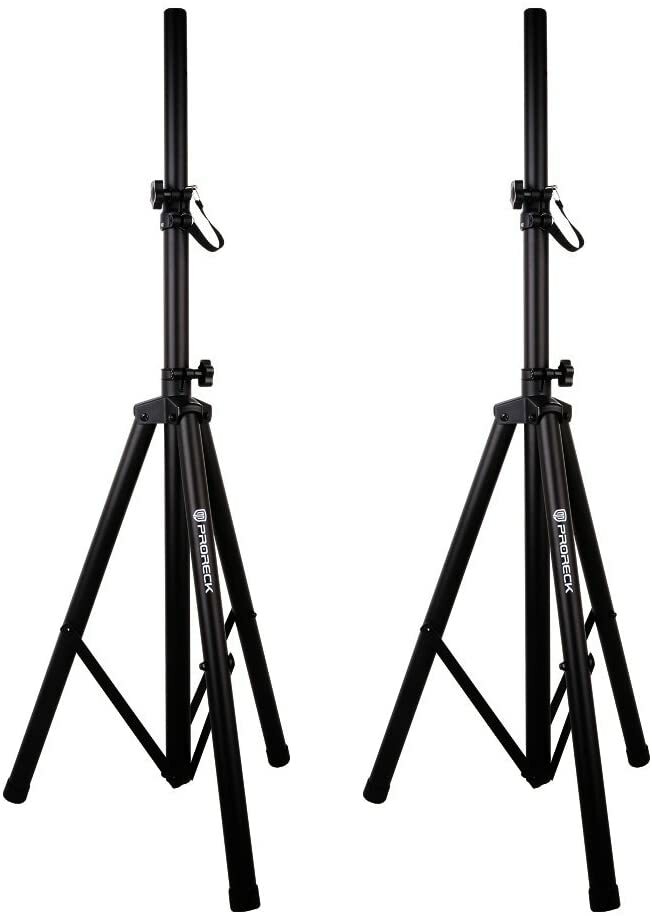 PRORECK Tripod Speaker Stands pair for Dj/PA Speaker System Adjustable Height