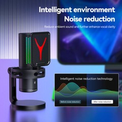 USB Condenser Microphone Gaming Mic For PC Mac USB-C Samsung iPhone 16/15 PS4/5
