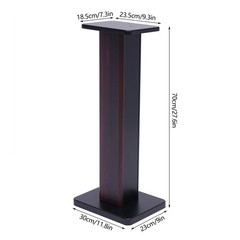 Black Walnut 28″ Inch Bookshelf Speaker Stands Surround Sound Home Theater Pair