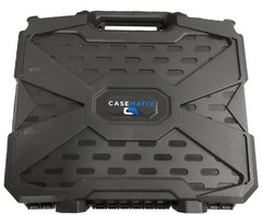 CASEMATIX 16″ Hard Travel Case with Foam for Portable Electronics and Tools