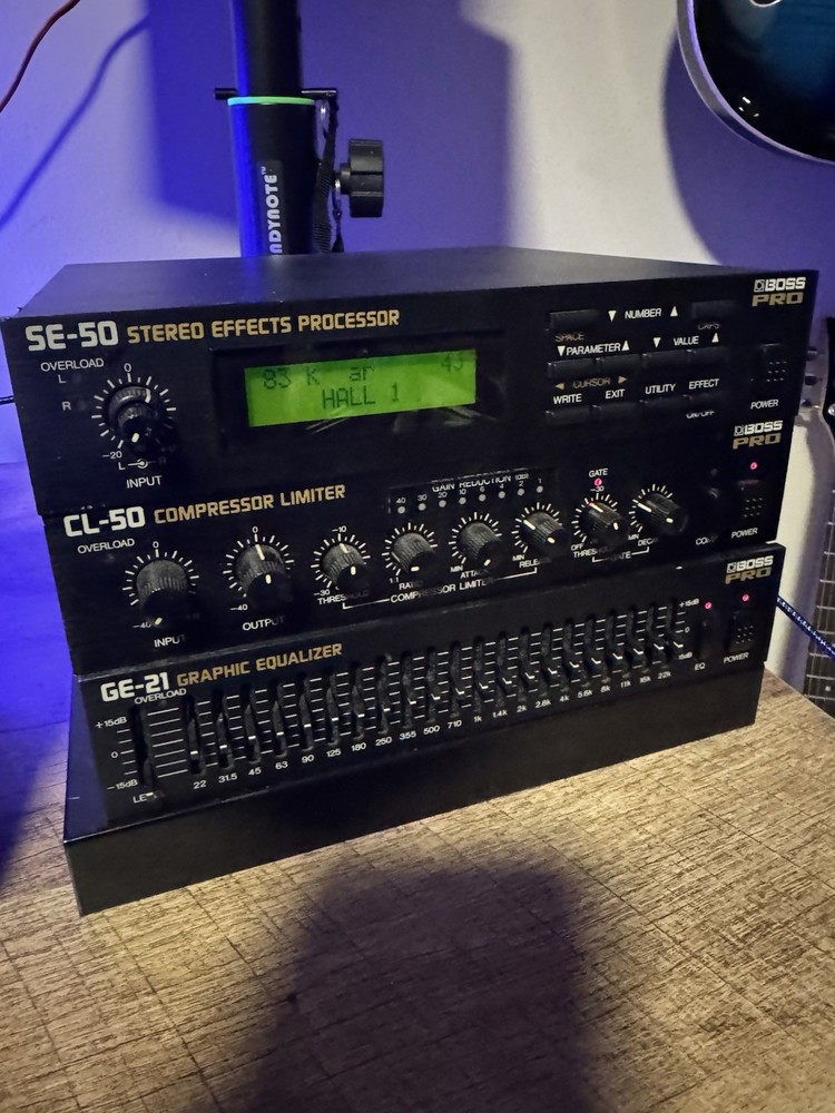 Boss SE-50, CL-50 And GE-21 effects processors