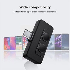 Wireless Microphone Cell Phone USB-C for Android/Apple/iPhone/iPad Audio Video