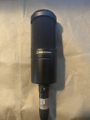 Audio-Technica AT2020 Cardioid Condenser Microphone – Black XLR Cord Included