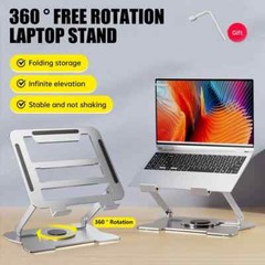 Laptop Stand ABS Plastic Foldable Adjustable 10 -15.6 inches 360°Rotating Height