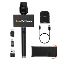 Comica Revo S Wireless Handheld Microphone Black USB-C/Lightning/USB for Phone