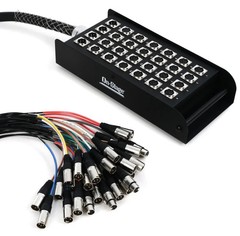 On-Stage SNK24450V2 24×4 XLR Stage Snake – 50 foot