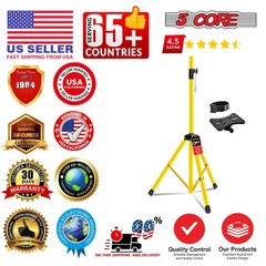 5Core Speaker Stand Tripod Tall Adjustable 72 Inch DJ Studio Monitor Stands Pole