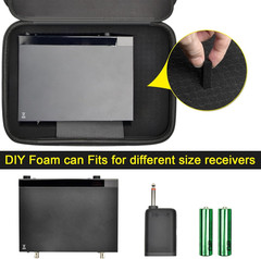Large Wireless Microphone Case for 2 Handheld Mics and Receiver, Hard