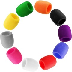 40 Pack Thick Foam Microphone Covers – Colorful Windscreens for DJ & Karaoke