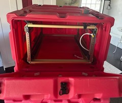 Rackmount 06U 30 x 20 x 14 3rd Mount Zero Warrior RED Shock Shockmount Hard Case