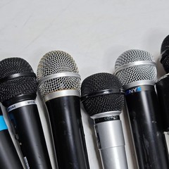 Lot of 10 Assorted Microphones – Untested, Various Models, No Packaging