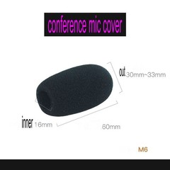 20 -50pc Microphone Windscreen Sponge Cover Headset Mic Foam Cover Cap Gooseneck