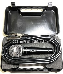 2X Professional Dynamic Handheld DJ Karaoke MICROPHONE w/Case XLR to 1/4″ Cable