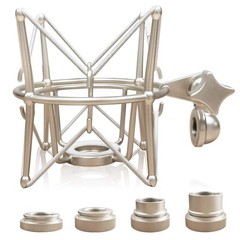 Universal Microphone Shock Mount – Anti-Vibration Spider Holder for Condenser Mi