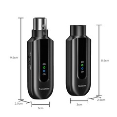 2.4GHz Wireless XLR Transmitter Receiver for Dynamic Mic 48V Condenser Mic Mixer