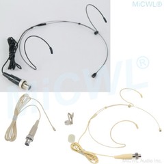 Lavalier Headset Microphone for MiPro Audio Wireless Lapel Black Beige 6 options