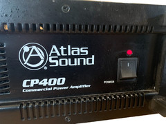 Atlas Sound CP400 Dual-Channel Commercial PA Power Amplifier Dual Channel 400W