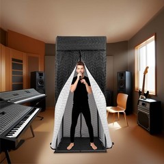 Portable Vocal Booth, Studio Recording Booth for Podcast, Home Studio Recording