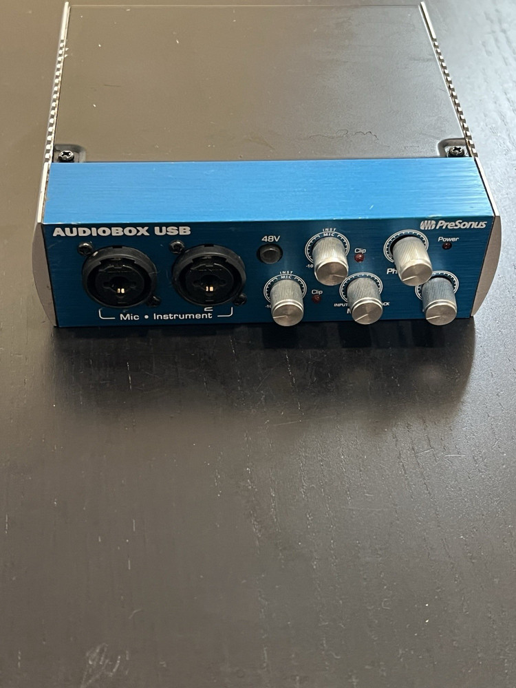 PreSonus AudioBox USB Interface 2 Mic Phantom MIDI I/O XLR USB TRS Out
