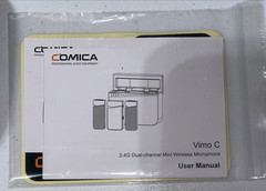 COMICA Vimo C1 2.4G Dual-Channel Mini Wireless Microphone New Open Box