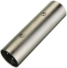 3-Pin XLR Male to Male Plug Coupler Gender Changer Audio Microphone Mic Adapter