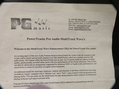 PG MUSIC POWER TRACKS MULTI-TRACK 2 WINDOWS UPGRADES 28 PAGES