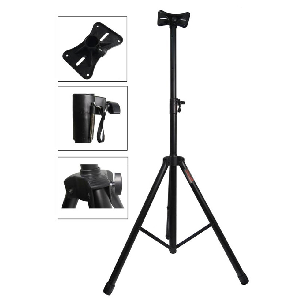 Universal Adjustable Height Tripod Steel Speaker Stand Heavy Duty Mount Holder