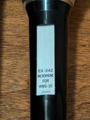 Lot of 2 Microphones EX-242 WMS-20 Japan & Uni-Directional Dynamic 600 DM-30
