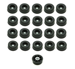 20 ROUND RUBBER FEET BUMPERS 1/2 H x 1 W RADIO AMPS / MADE IN USA / FREE S&H