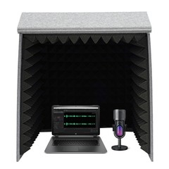 Sponge Polyester Desktop Soundproof Cover Portable Square Vocal Recording Booth