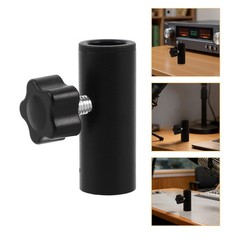 Black Metal Mic Stand Thread Adapter Screw for Secure Microphone Boom Arm Mount
