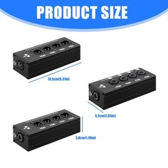Professional 1 In 4Out XLR /6.35mm Music Splitter For Studio Live Performances