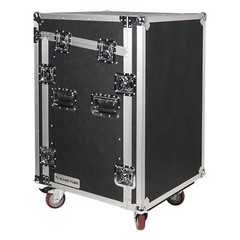 Sound Town Shock Mount 12U ATA 20” Rackable Depth 11U Slant Mixer STMR-SP12UW