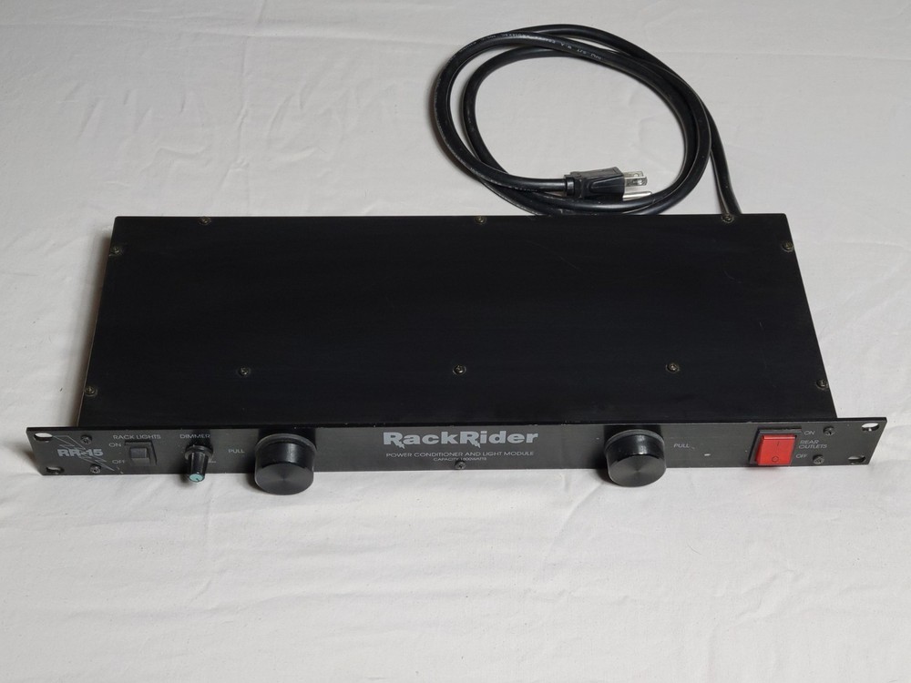 Used Rack Rider RR-15 Power Conditioner & Light Module 1800W 15A 120V Rackmount