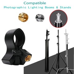 KayNicam Large Microphone Clip, Heavy-Duty Universal 3.96 inches, Black