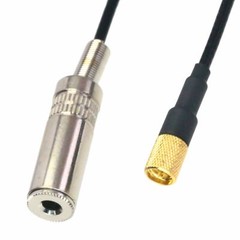 3.5mm TRS 1/8 to microdot Male cable for Wireless Audio Aux Transmitter Receiver