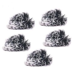 5 Packs Lavalier Microphone Wind Screen Furry Muffs Diameter 1cm Fits Most La…