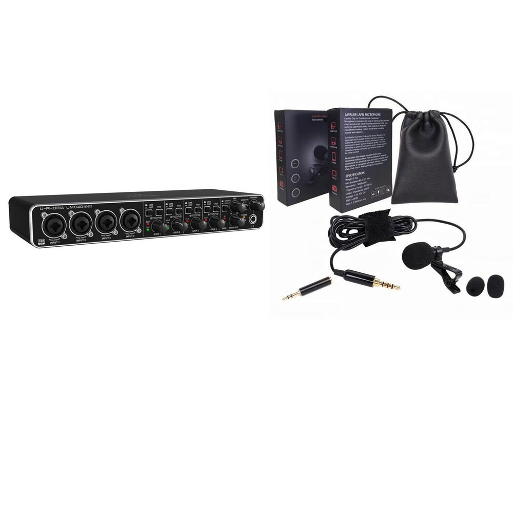 Behringer U-PHORIA UMC404HD USB 2.0 Audio/MIDI Interface – Bundle with Stony Edg