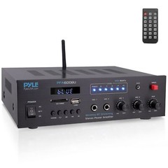 PYLE Wireless Bluetooth Karaoke Amplifier Home Car Bus Tours 300 Watts 2 Chan…