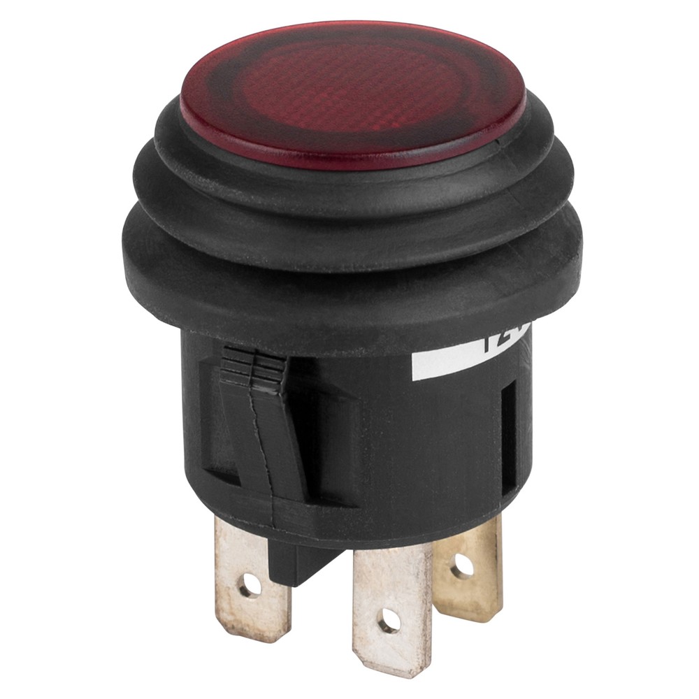 SPST Push Button Switch 12 VDC 20A Red