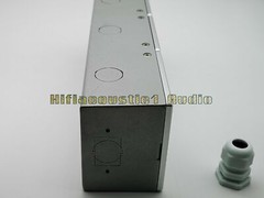 1x HIFI AC Power Distributor Outlet steel chassis box 8.5-8.5cm