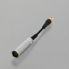 Mini-XLR 3Pin TA3M plug to Microdot 3″ audio RF cable for Microphone headphone
