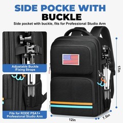 Audio Mixer Travel Case for Yamaha MG10XU,RODECaster Pro II,RODECaster Pro,RC Du