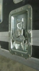 Double Ended 25x22x17 Anvil Computer Work Station Case Slid Out Keyboard Shelf