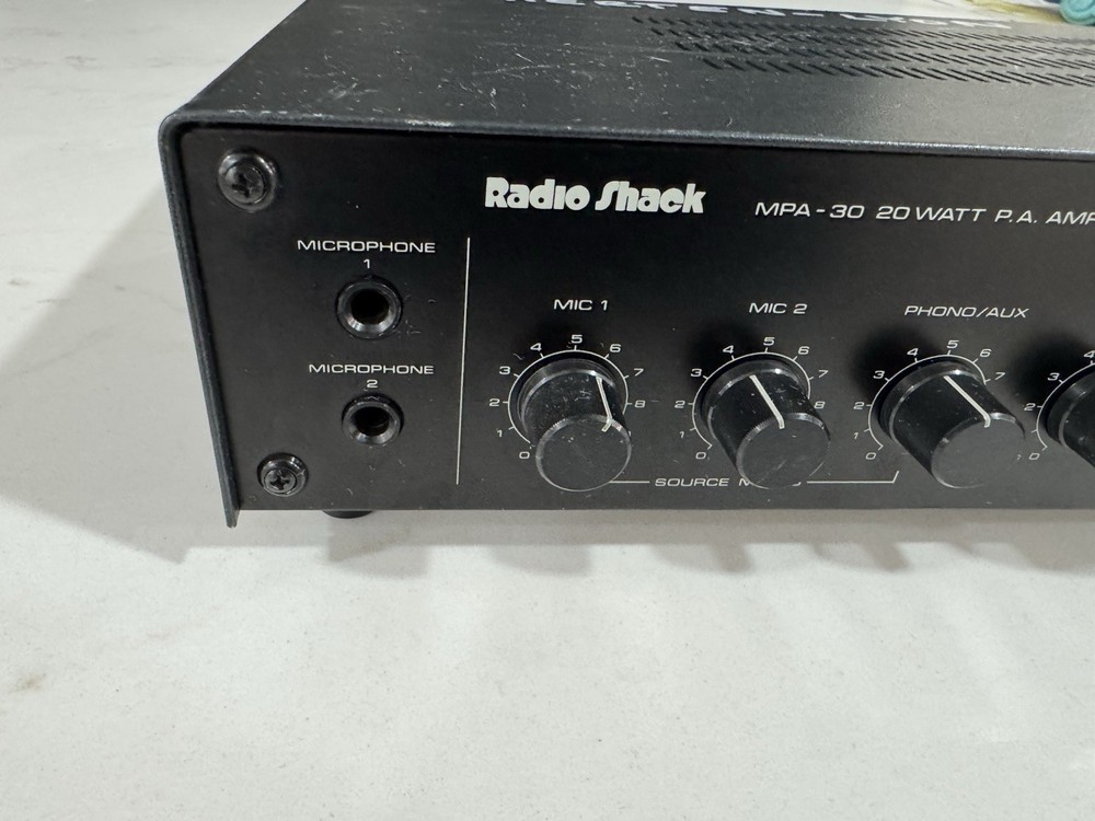 Realistic MPA-30 20 Watt PA Amplifier 32-2034 Radio Shack 120V 12V Tested Works