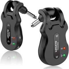 LEKATO Rechargeable 5.8GHz Wireless Guitar System – Low Latency & Plug and Play