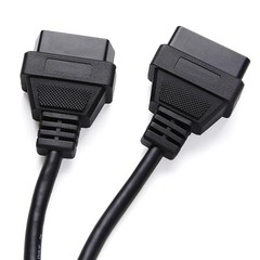 Right Angle OBD2 Splitter Y Cable, -B20 OBDII 1 Male Splitter to 2 B20 (1PACK)